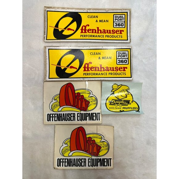 Vintage 1970’s Offenhauser Equipment Decal Stickers *Hot Rod Racing* - Picture 1 of 2